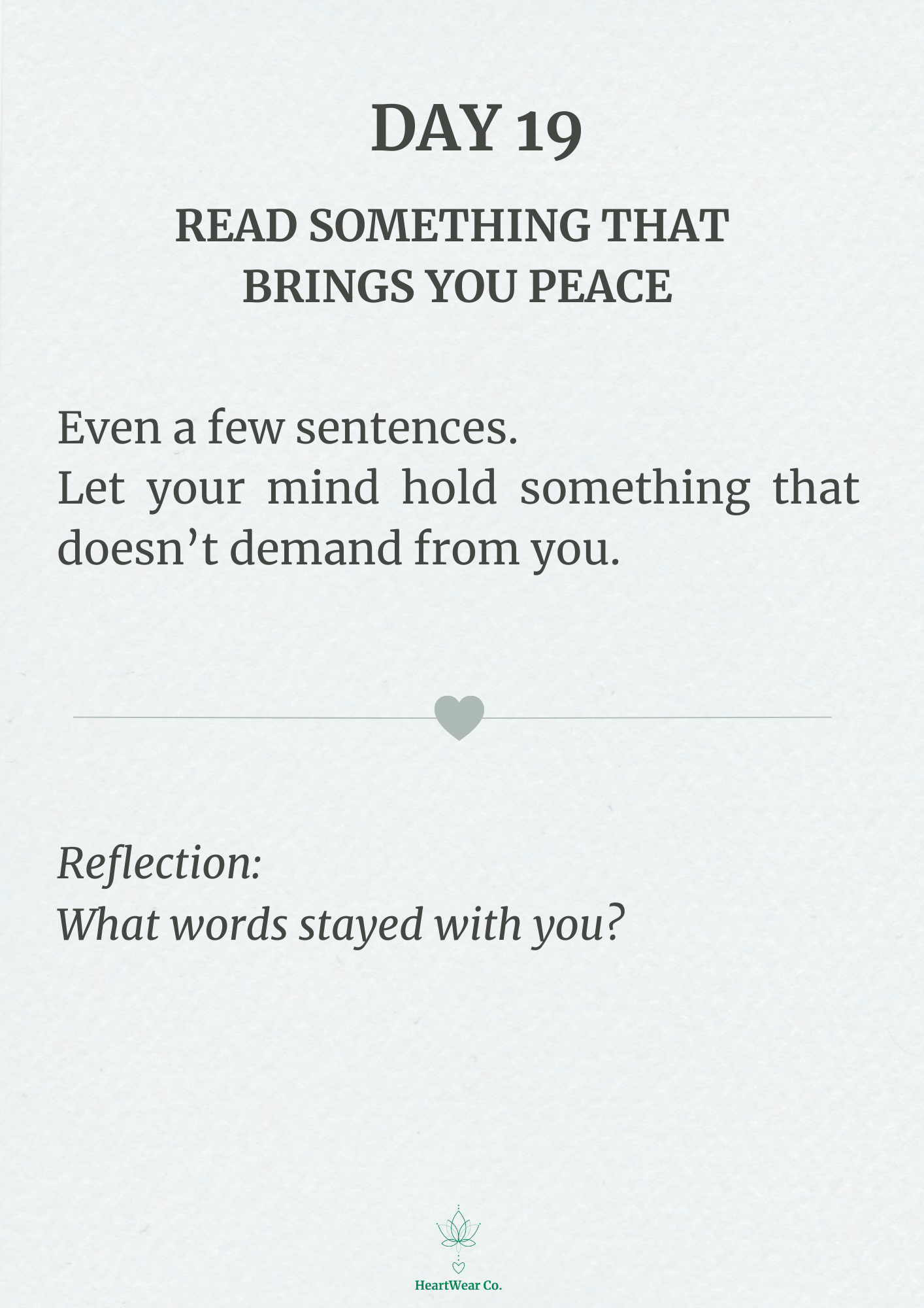 Little Acts of Healing