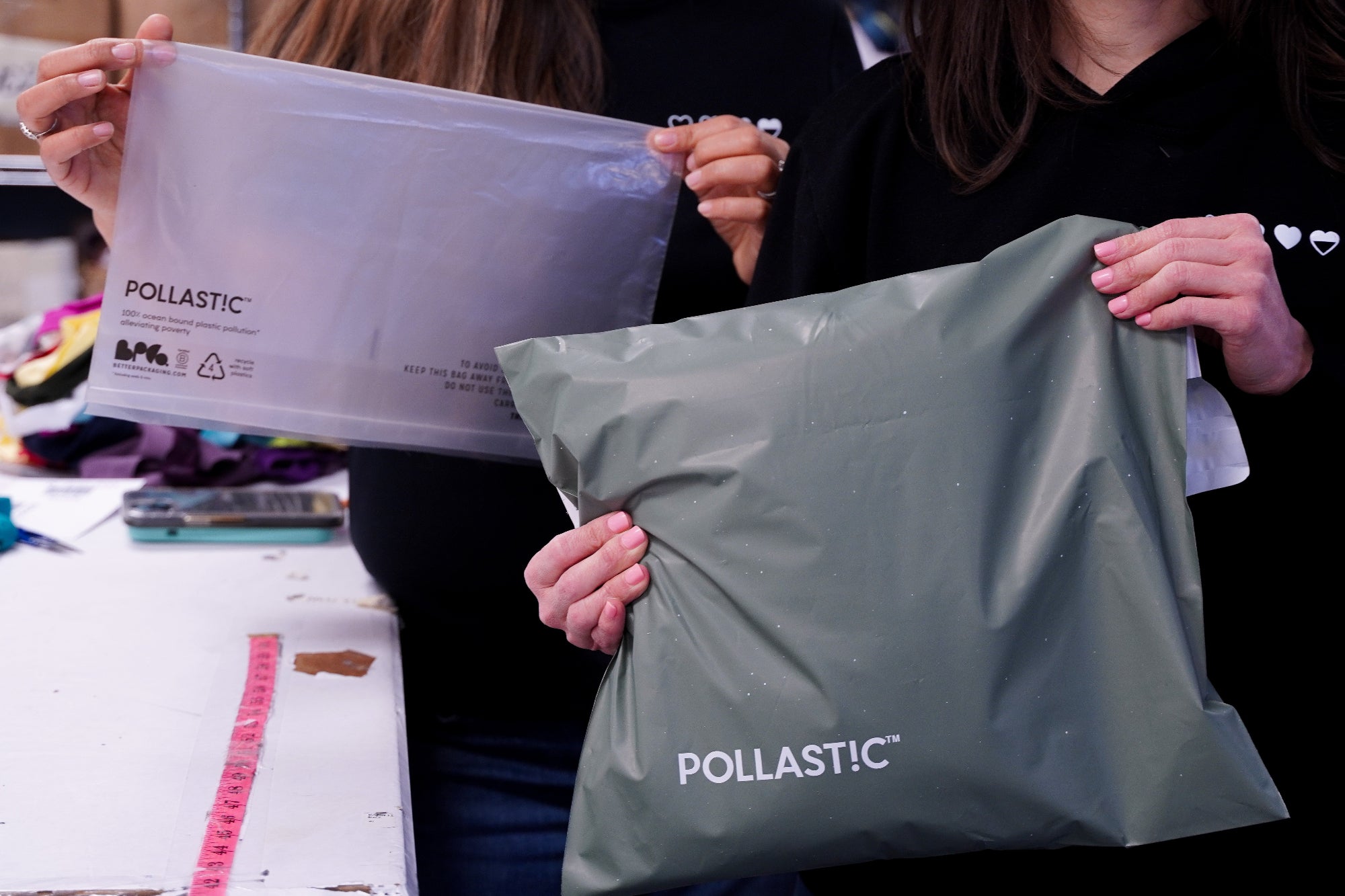 Eco-friendly packaging and sustainable production practices at HeartWear Co.